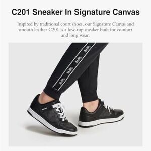 Coach Black and White Casual Sneakers